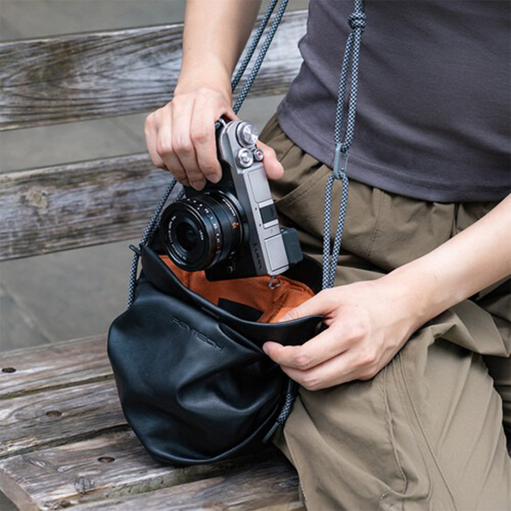 PGYTECH Cloud Camera Pouch Bag with Hidden Apple AirTag Pocket, Magnetic Buckle Design, Interior Storage Divider, and Detachable Shoulder Strap | P-CB-260 P-CB-261