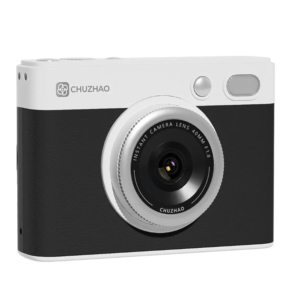 Chuzhao Instant Print Camera and Photo Printer (D1-P) with 10 Film Sheets, 2.1" x 3.2" Size, 1.54" IPS HD Screen, 4PASS Print Technology, Max 64GB MicroSD Card Slot, Mobile Smartphone Printing App Support | Black, Green