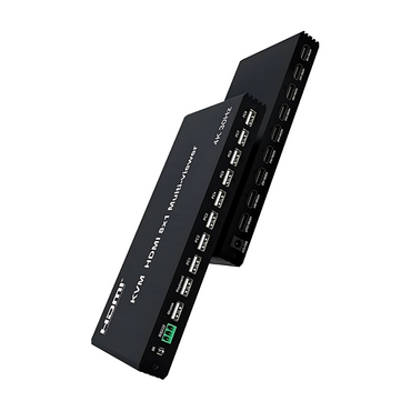 ArgoX HDSW8-V1 4K HD HDMI 8x1 KVM Multi-Viewer Seamless Switcher with 4 HDMI In 4 HDMI Out, 8 USB-A Ports for Keyboard and Mouse Sharing, Supports IR Remote Control, RS-232 Command, Audio and Video Mode Switching, AWG26 HDMI Cable Standard