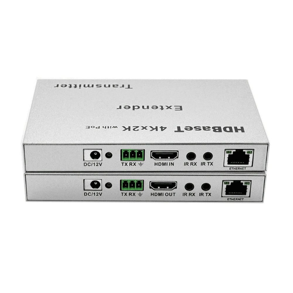 ArgoX 4K HDMI 1.4 HDBaseT Extender Transmitter and Receiver Set with 100m Range, 3D Video Support, RJ45 Ethernet PoE, IR Remote Control, and RS232 Serial Port | HDES07