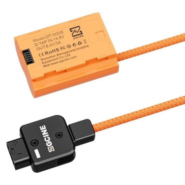 ZGCINE D-Tap W235 Dummy Battery Replacement for FUJIFILM GFX 50S II, X100S, X100 II, X-H2S, X-T5, X-S20 NP-W235 Camera Batteries | Continuous Power Supply for Video Recording, Live Streaming & Production | DT-W235