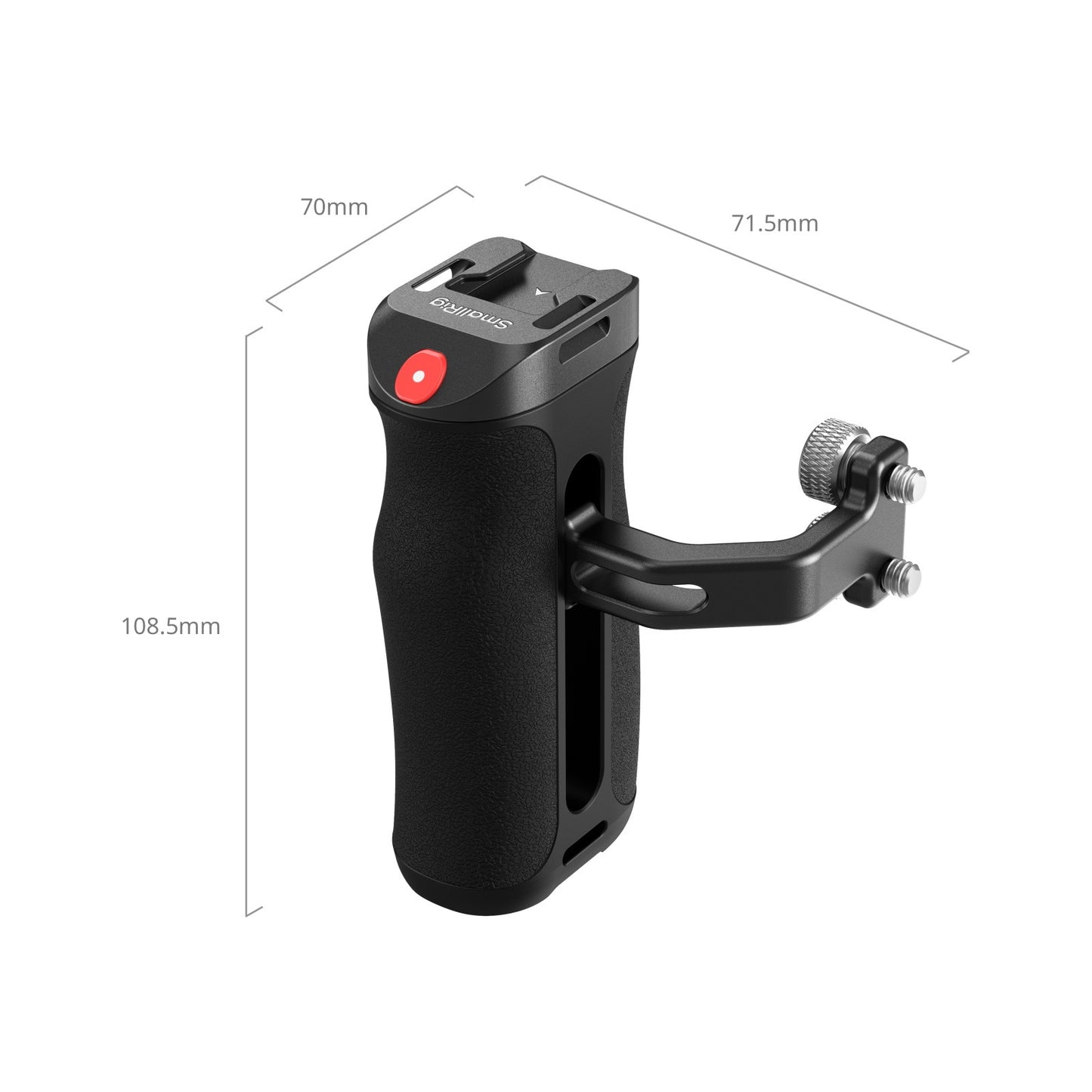 SmallRig Side Handle with Record Trigger Button for Sony, FUJIFILM, Canon & Panasonic Cameras with USB-C Control, Cold Shoe & 1/4"-20 Mount | 4928