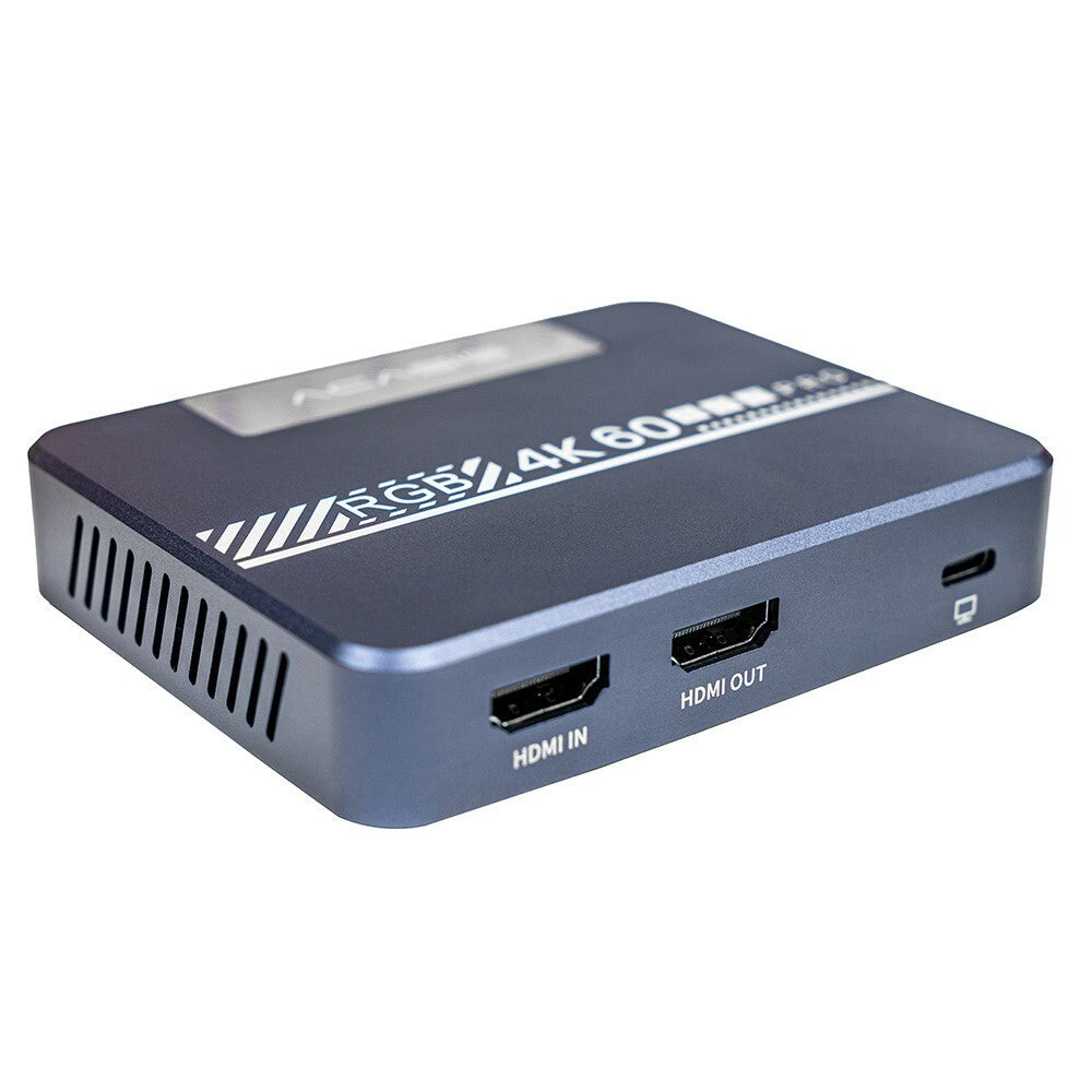 ACASIS VC007PRO HDMI Video Capture Card with 4K 60Hz Ultra HD HDR, Switch Button for RGB Lights with Active Cooling Fan, Supports Audio Microphone, Headset for Streaming, Live Broadcasting, Recording, PC, Gaming, Android USB 3.0 Type C