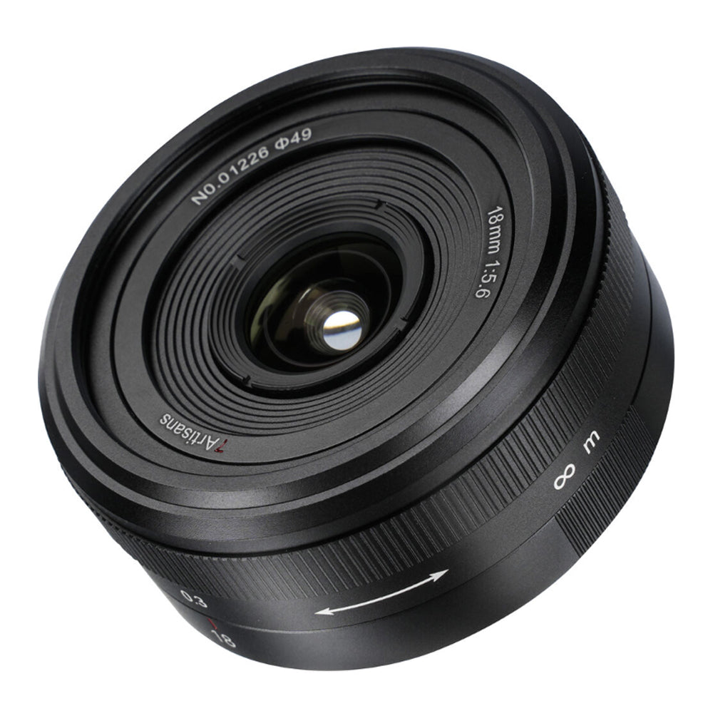 7Artisans 18mm F/5.6 Full Frame Format Nikon Z Mount Wide Angle Prime Pancake UFO Slim Lens MF Manual Focus for Mirrorless Cameras