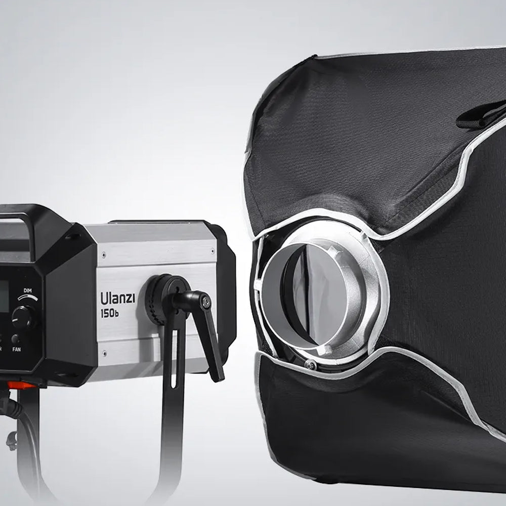 Ulanzi AS-4545 45cm Universal Bowens Mount Quick Release Square Softbox with 25cm Depth and Diffuser for Studio Lighting | JG Superstore