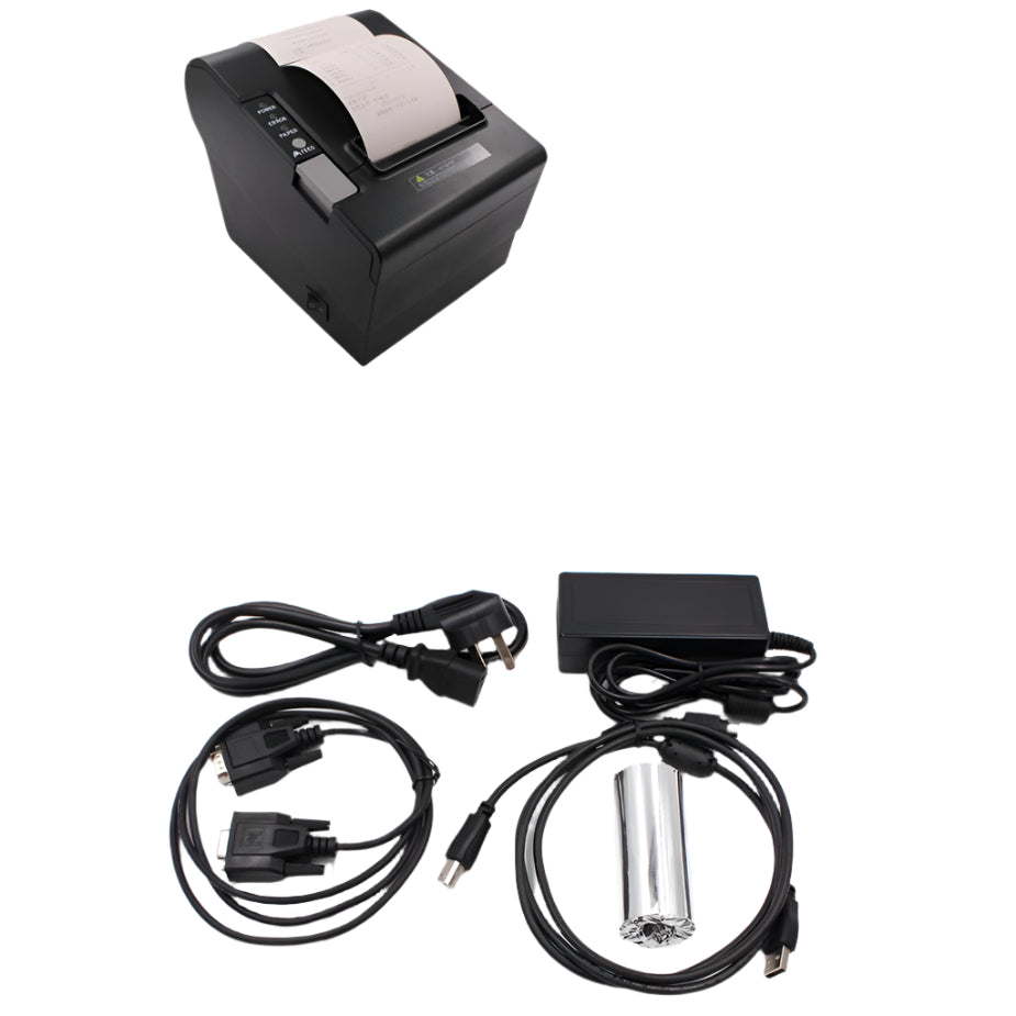 LogicOwl OJ-8030 80mm Thermal Receipt Printer for POS Cash Register with USB and RS232 and Ethernet with Auto Cutting