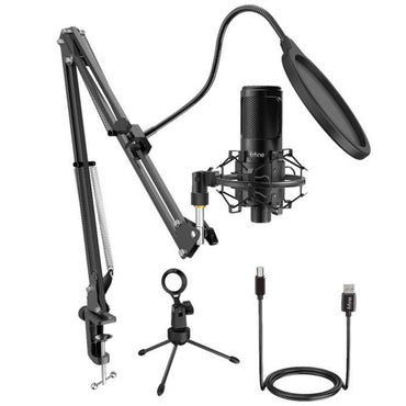 Fifine F1 5V Professiol Studio Microphone for Vlogging, Music Recording and Livestreaming