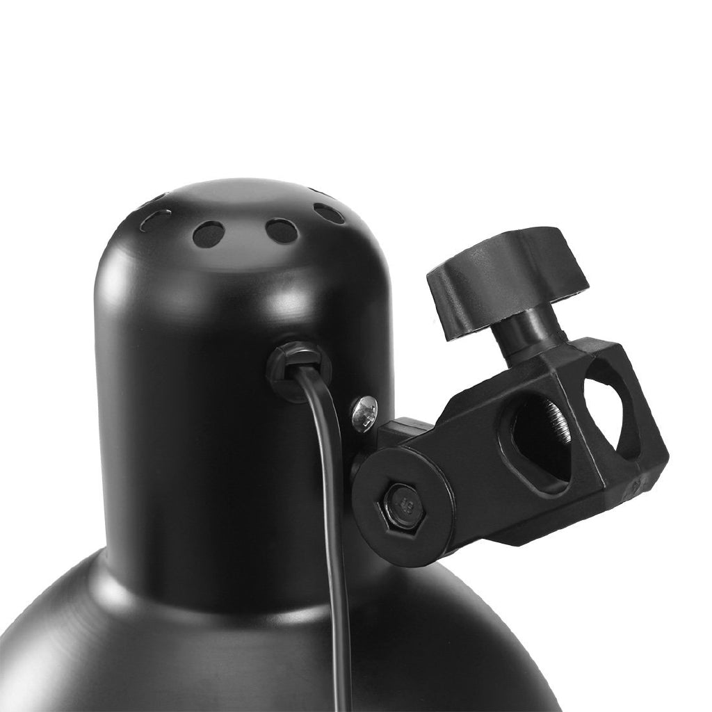 Pxel AA-1B15 Painted Iron Lamp Shade E27 Lamp Holder + Switch for Strobe Light Reflector