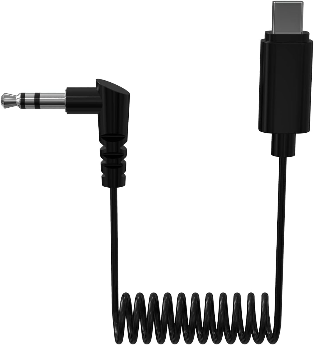 Hollyland 3.5mm TRS to USB Type-C Cable Audio Connector for Lark M1 / M2 / MAX / 150 Wireless Lavalier Microphone to Smartphone, iPhone 15 16 Pro Max and iPad