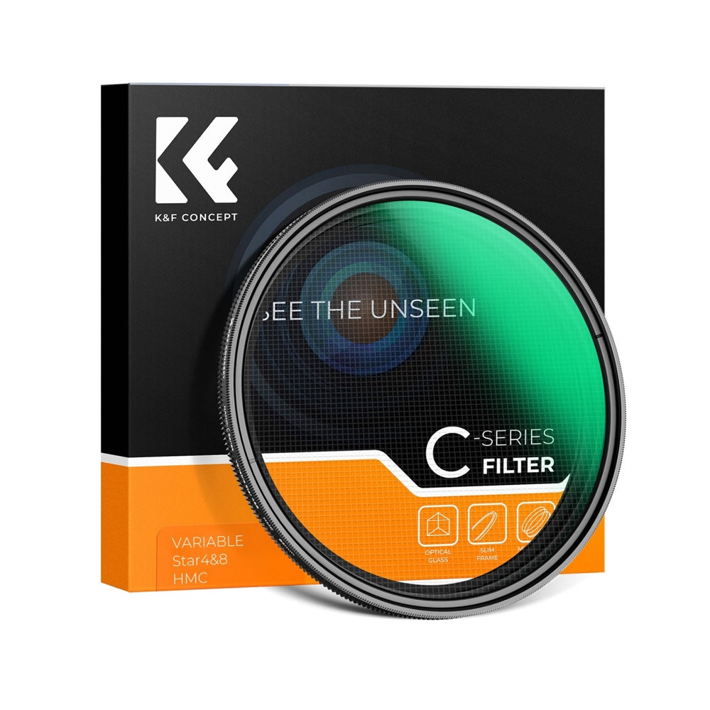 K&F Concept Nano-C 67mm Variable 4-8 Star Effect Lens Filter with Multi-Coated Optical Glass and Ultra-Thin Aluminum Frame for Mirrorless and DSLR Camera Photography