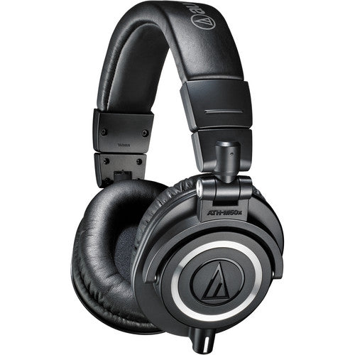Audio Technica ATH-M50x Professiol Studio Monitor Headphones with 45 mm Large-Aperture Drivers for Studio Tracking Mixing, DJ Monitoring and Persol Listening