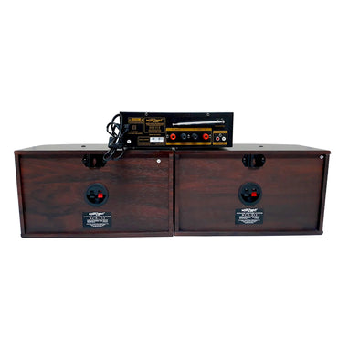 Konzert TodoOke KCS-212 1800W 6" 2-Way Woofer Micro Component Karaoke Speaker System (SET) with 2 Channel Output, Bluetooth, FM Radio Tuner and RCA, Mic Inputs and Remote Control