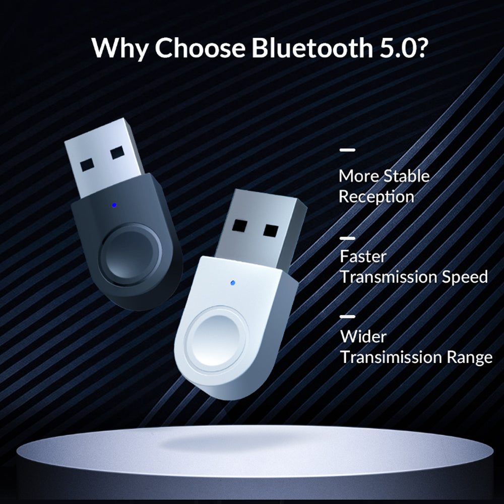 ORICO Bluetooth 5.0 Adapter Dongle for PCs, Desktops & Laptops (Windows Only) – Up to 20m Wireless Range | ORICO-BTA