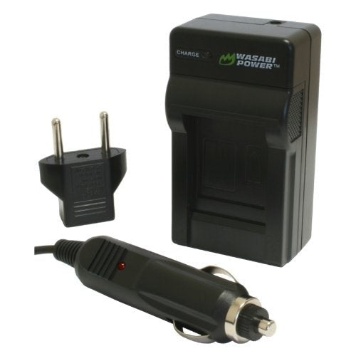 Wasabi Power 2-Pack FUJIFILM NP-85 Battery and Charger with Built-In Fold Out US Plug, Car Charger and Euro Plug Adapter for FUJI FinePix S1 SL240 SL260 SL280 SL300 SL305 SL1000 Digital Camera | KIT-BTR-NP85-LCH-NP85