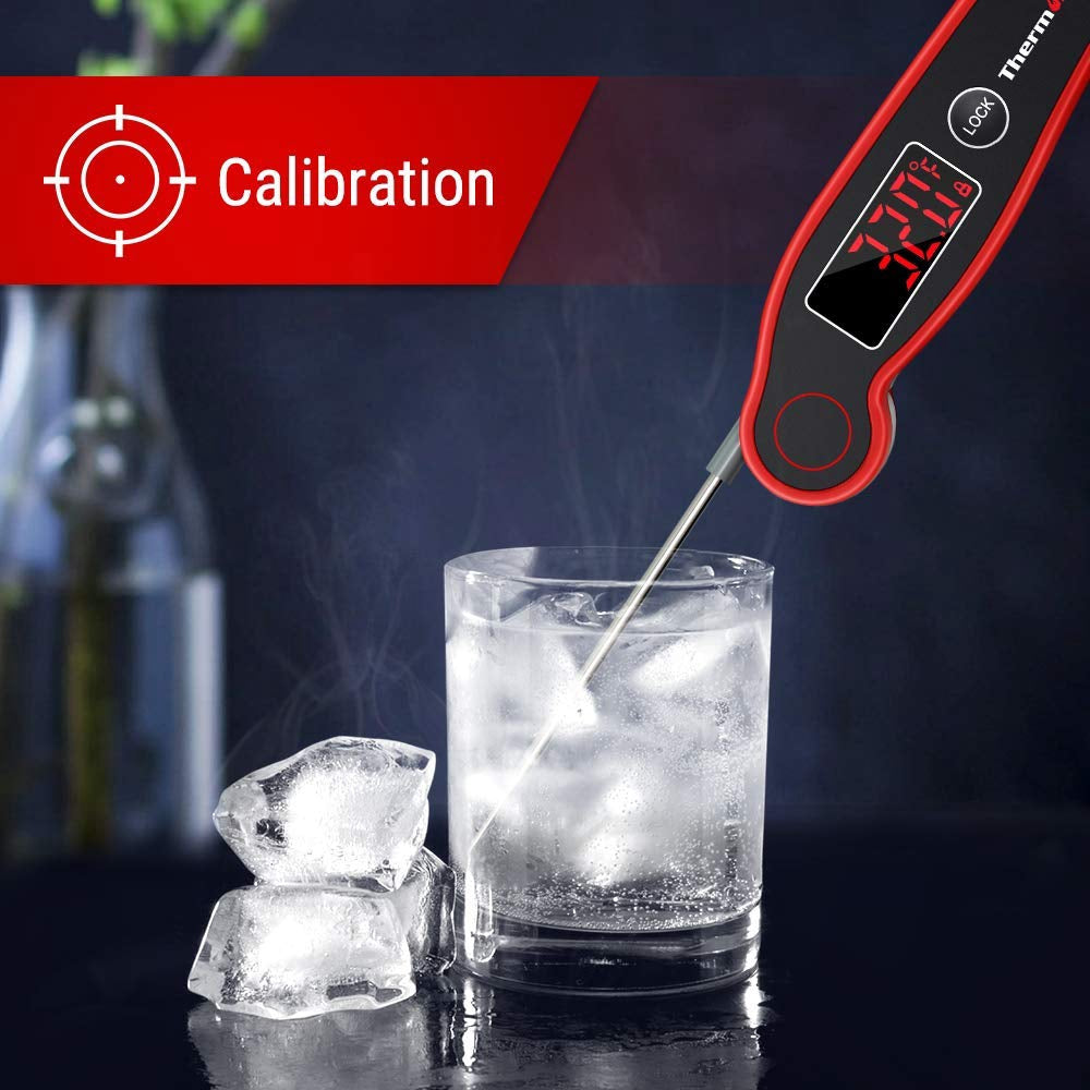 ThermoPro TP-19 TP19 Waterproof Digital Meat Thermometer for Grilling with Ambidextrous Backlit & Thermocouple Instant Read Thermometer Kitchen Cooking Food Thermometer