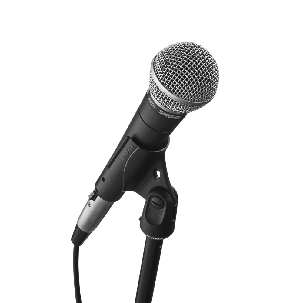 Shure SM58 Cardioid Dynamic Vocal Microphone for Live Performance, Studio Recording, Music Instruments & Podcasting | SM58-LC
