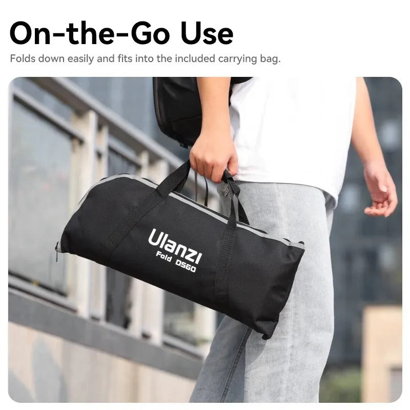 Ulanzi 60cm / 90cm Bowens Mount Parabolic Softbox with Light Diffuser and Grid for Camera Photography, Studio Lighting, Live Streaming, Broadcast, Vlogging, Content Creation, and Video Recording