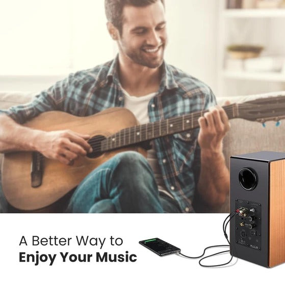 UGREEN 3.5mm AUX Male to 2 RCA Male Audio Jack Gold-Plated Cable for Audio Devices (Available in 3M, 5M) (Gray) | 1051