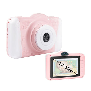 AGFAPHOTO Realikids Cam 2 (ARKC2) 12MP Digital Camera with CMOS Front / Rear Sensor, HD 1080p Video Capture, 3.5" LCD Screen Display, 600mAh Interl Battery and Max 32GB Memory Storage Support for Point and Shoot Photo Video | Blue, Pink