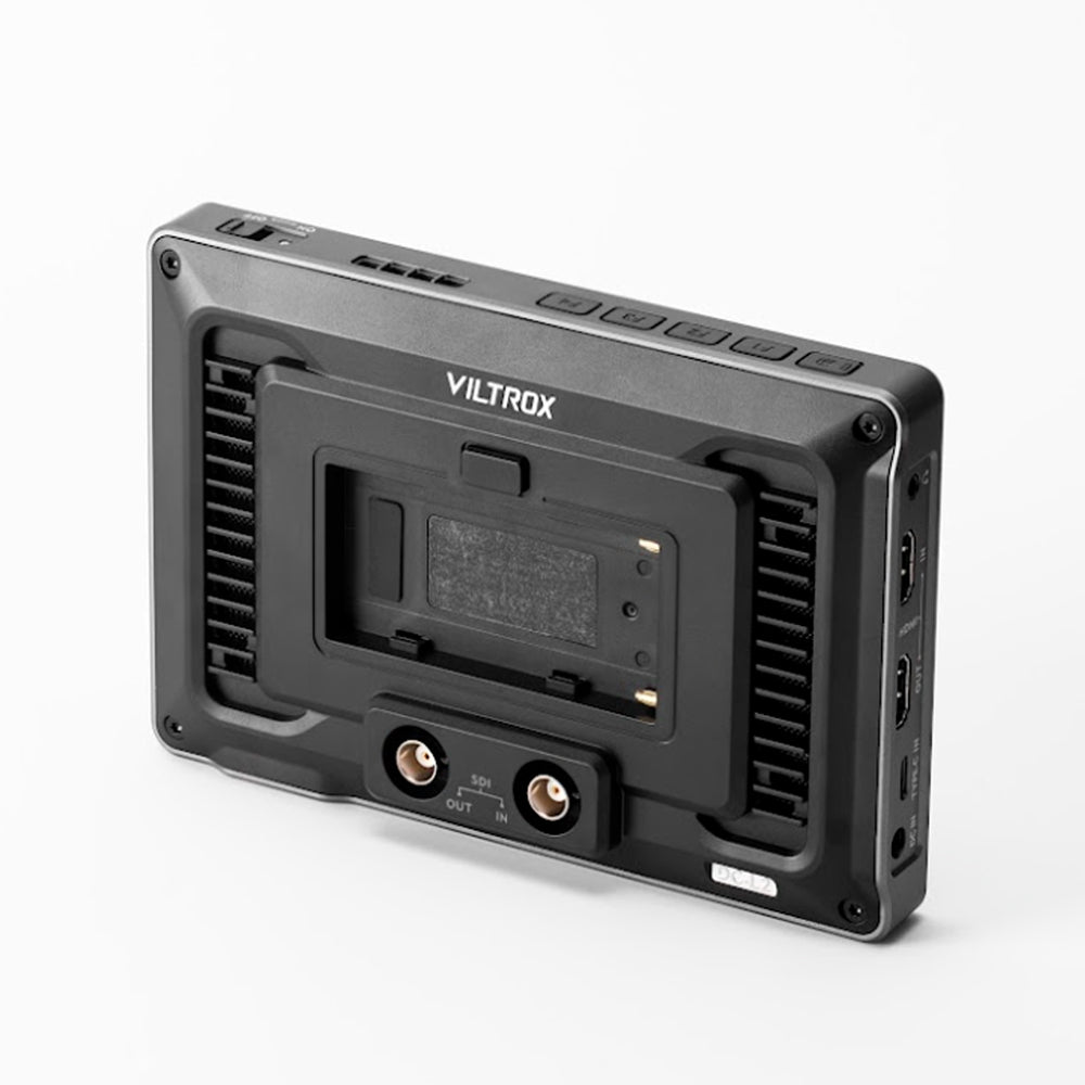 Viltrox DC-L1 / DC-L2 7" On-Camera IPS Touchscreen Camera Monitor with DCI / UHD 4K HDMI / SDI Input and Output, 3D LUTs, USB Type-C Interface, Gyroscope Auto Flip Function, Built-In Mage Tools and L-Series Battery Plate for Photo Video Content Creation