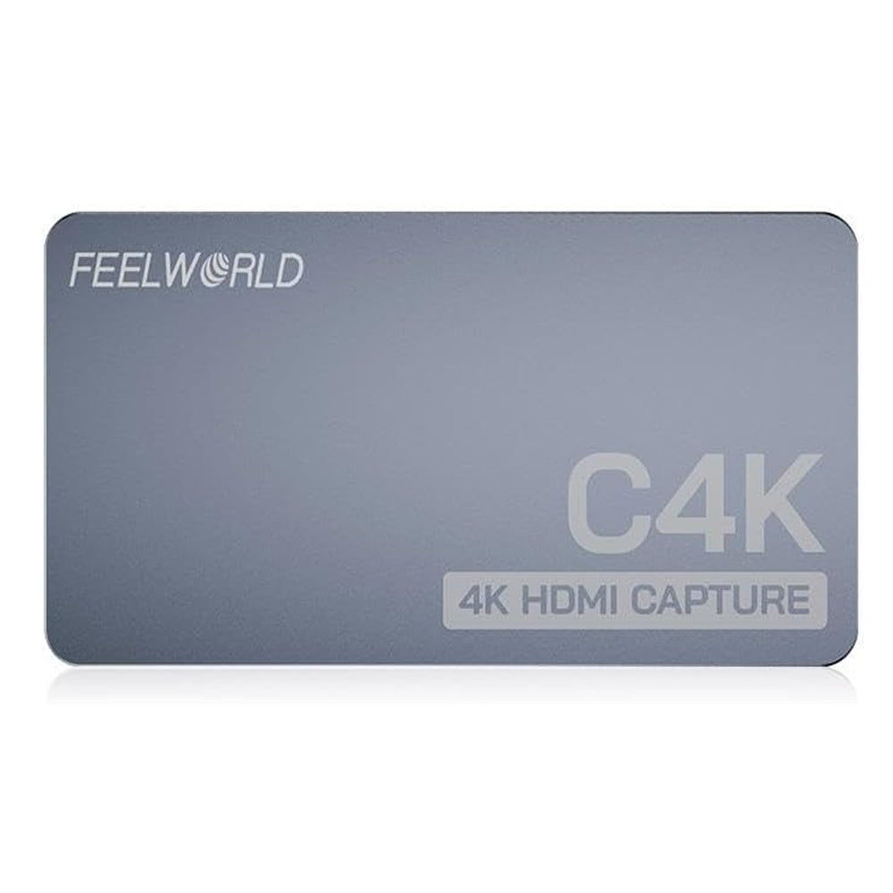 FEELWORLD C4K 4K 60Hz Video Capture Card with HDMI Loop-Out with HDR, 240fps High Refresh Rate, (VRR) Variable Refresh Rate, USB 3.0 Plug & Play for Live Streaming, Gaming, OBS Studio, Potplayer