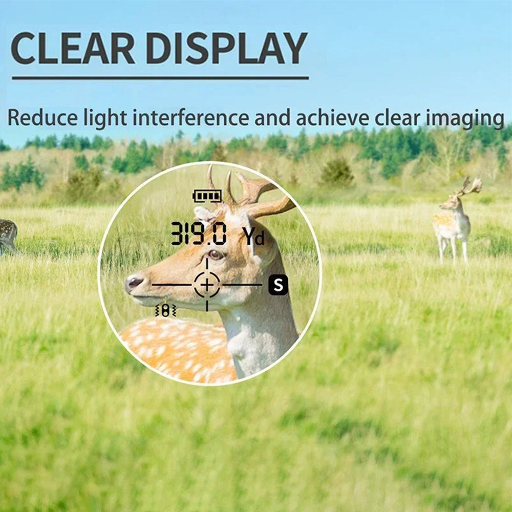 Sndway SW-M1000 Golf Telescope 1000M Water Resistant Laser Rangefinder Long Distance 750mAh Type-C with High-Precision Flag Pole Locking Vibration Function, Slope Mode Continuous Scan