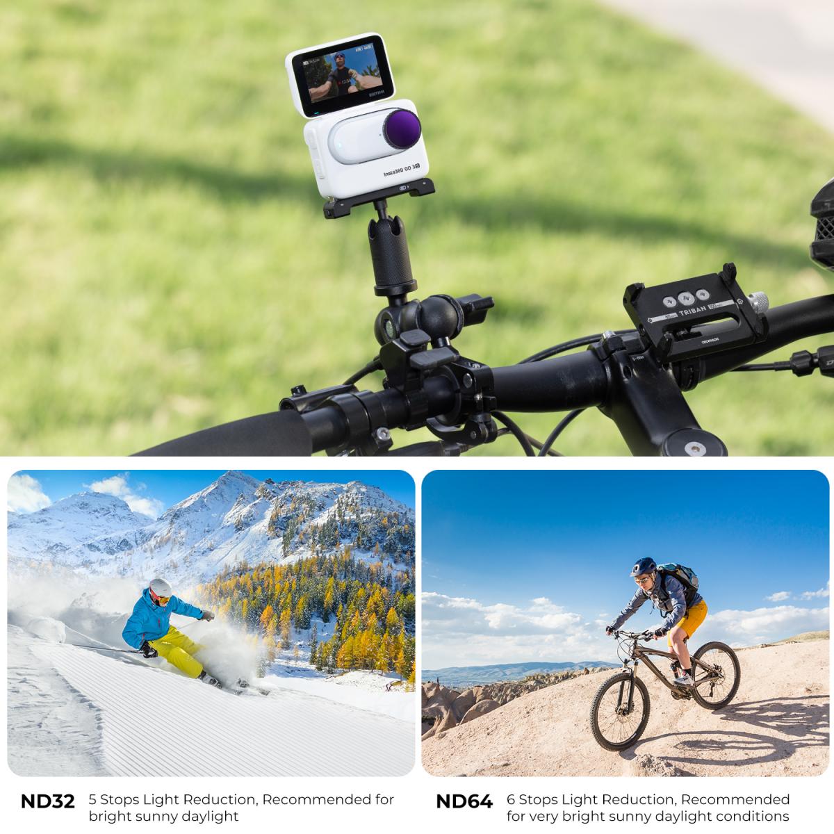 K&F Concept Nano-X Series CPL Circular Polarizer / UV Ultraviolet Filters Lens Filter for Insta360 GO 3 / GO 3S Action Camera with Multi-Coated Optical Glass and Ultra-Thin Aluminum Frame