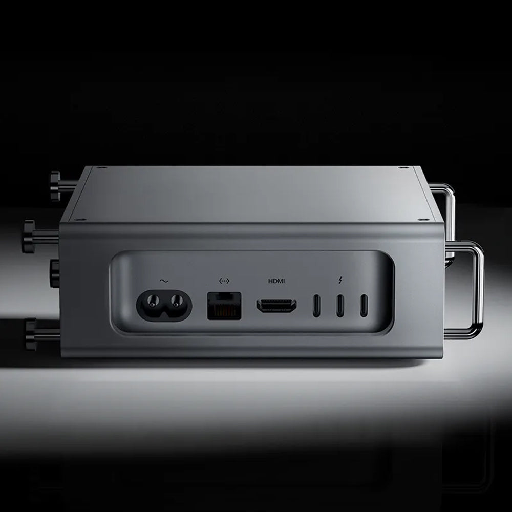 Ulanzi QT01 Aluminum Alloy Case for MAC Mini M4 / M4 PRO with Ergonomic and Maximized Airflow Design, All Access to Ports and Magnetic Setup for PC Desktop Computer