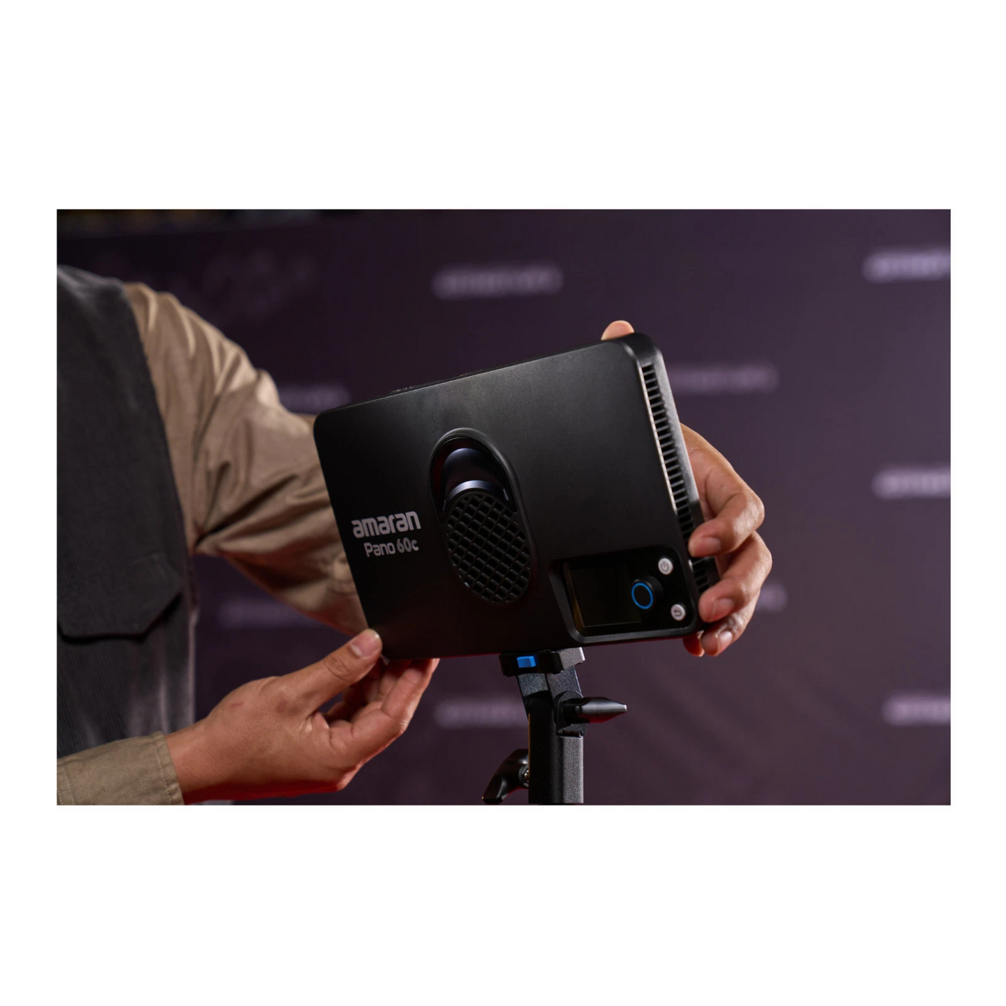 Aputure Amaran Pano 60c P60c RGB COB 60W Mobile Light Panel All-in-One Creator Kit, 2300K-10000K CCT, 6,790 Lumens, 22,220 Lux, CRI 96 TLCI 97, USB-C PD, Sidus Link & Bluetooth Control, Travel-Ready Lighting for Video & Photography