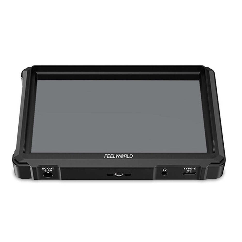 FEELWORLD FW568 PRO 6" IPS On Camera LCD Video Monitor with DCI 4K HDMI Input / Output, HDR, 1200 Nits High Brightness, Custom 3D LUTs and Image Controls, USB Type-C L Series / LP-E6 Plate Mount Input Power