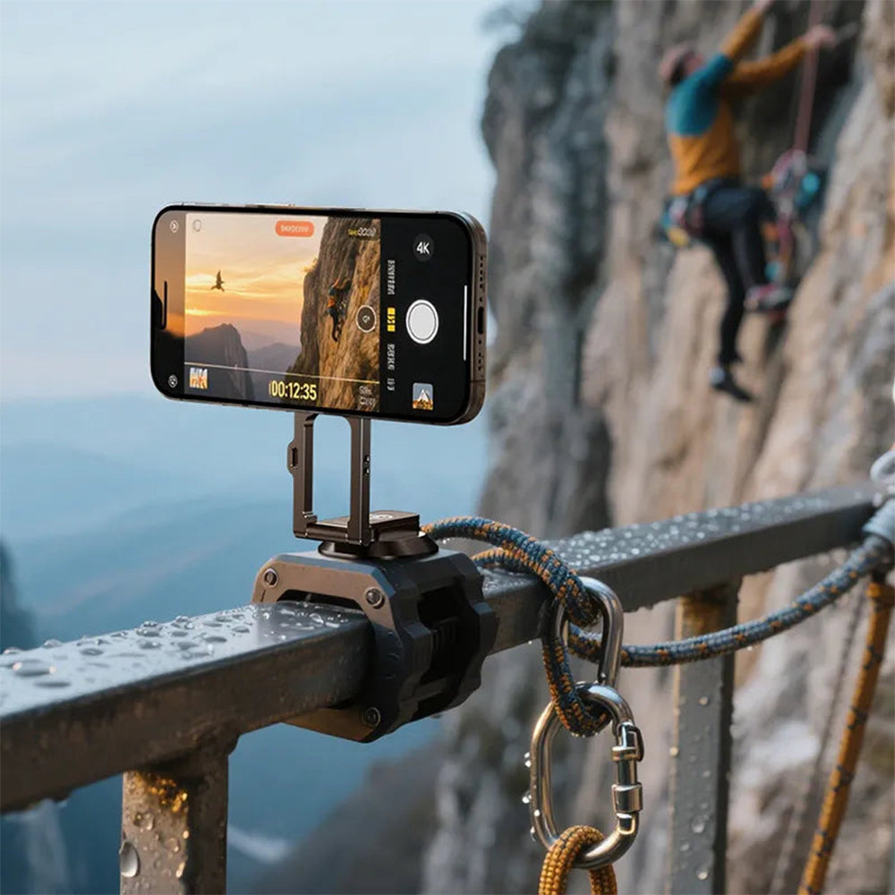 Ulanzi MA50 Uka Magnetic Phone Holder MagSafe Ultra-Slim 12mm Pocket Mount with 16N Magnet, 180 Degree Multi-Angle Pivot & 1/4" Screw Base, UKA Ecosystem Compatible - Back Strap Mount Lanyard Attachment | MA039