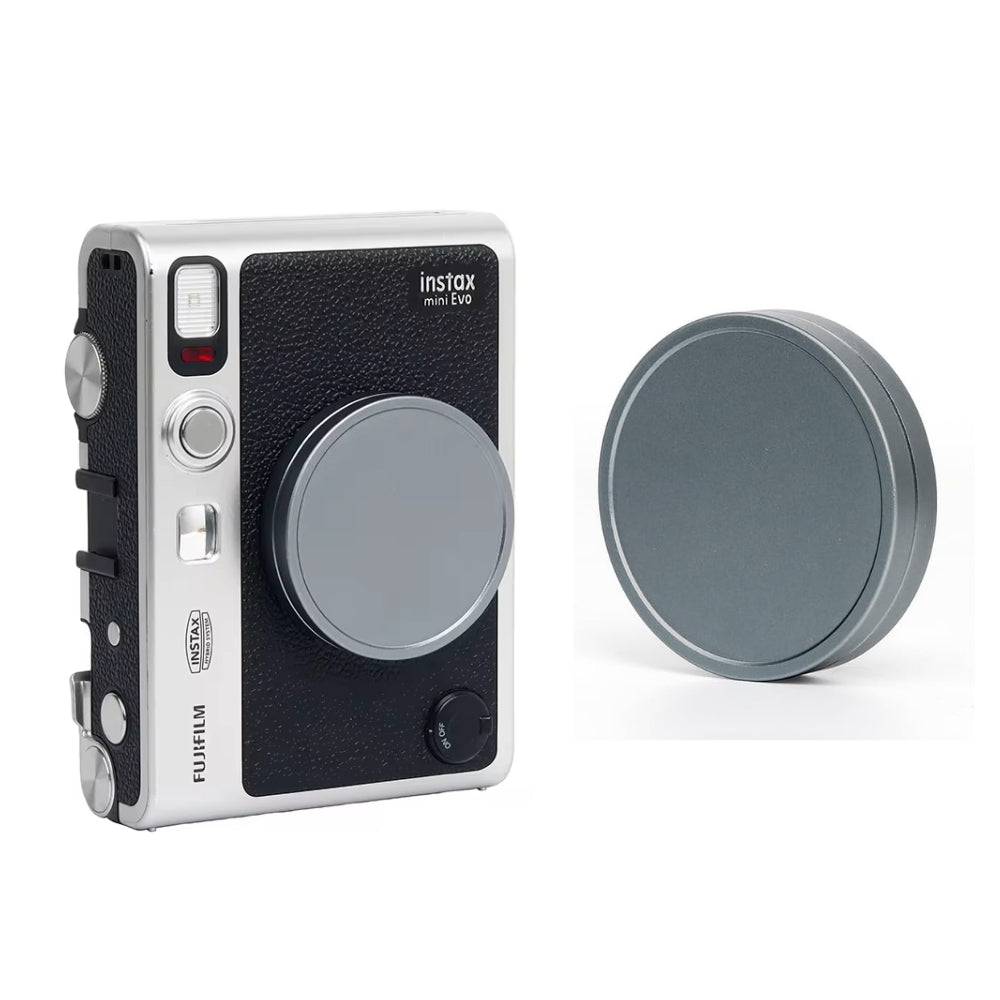 Pikxi Aluminum Protective Lens Cap for FUJIFILM Instax Mini EVO Instant Film Camera - Available in Black, Gray, Silver, Red, Purple, Rose Gold, Blue, Rose Pink Colors