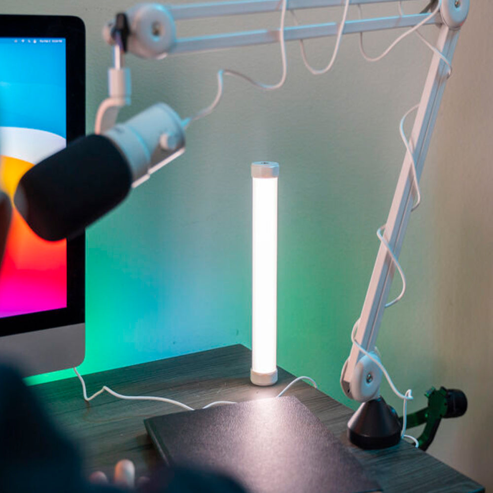 Aputure Amaran PT1C RGBWW LED 2600mAh Pixel Tube Light with 2700K - 10000K Color Temperature, 16 Light Effects, Max 80m Bluetooth Control, Sidus Link App Support for Photography Videography Film | AP10012A10