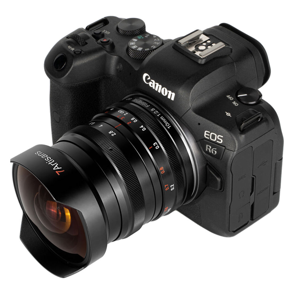 7Artisans 10mm F/2.8 Full Frame Format Canon RF Mount Ultra Wide Angle Fisheye Prime Lens MF Manual Focus Large Aperture for EOS R EOS R3 EOS RP EOS R5 EOS R6 Mirrorless Cameras