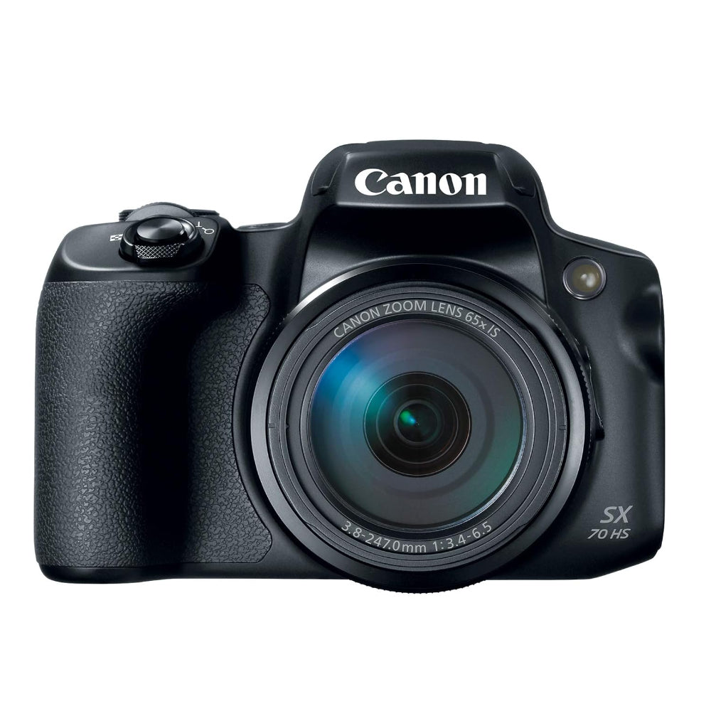 Canon PowerShot SX70 HS Digital Camera with 65x Zoom f/3.4-6.5 Integrated Lens, 20.3MP CMOS Sensor, 4K UHD Video, Optical Image Stabilization, Articulating LCD Display, and Built-In Wi-Fi and Bluetooth
