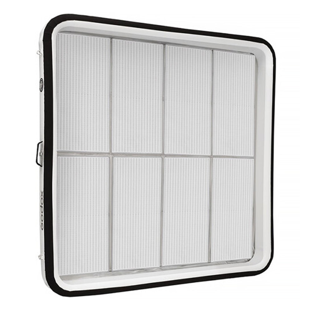 Godox KNOWLED AM1600R 8x8′ Inflatable RGBW LED Mat Light 1600W Output, 1800–10000K CCT, HSI, GEL, FX Full-Color Modes, IP54 Weather-Resistant, Modular Foldable Design with Onboard/CRMX/DMX/Ethernet/App Control for Professional Production