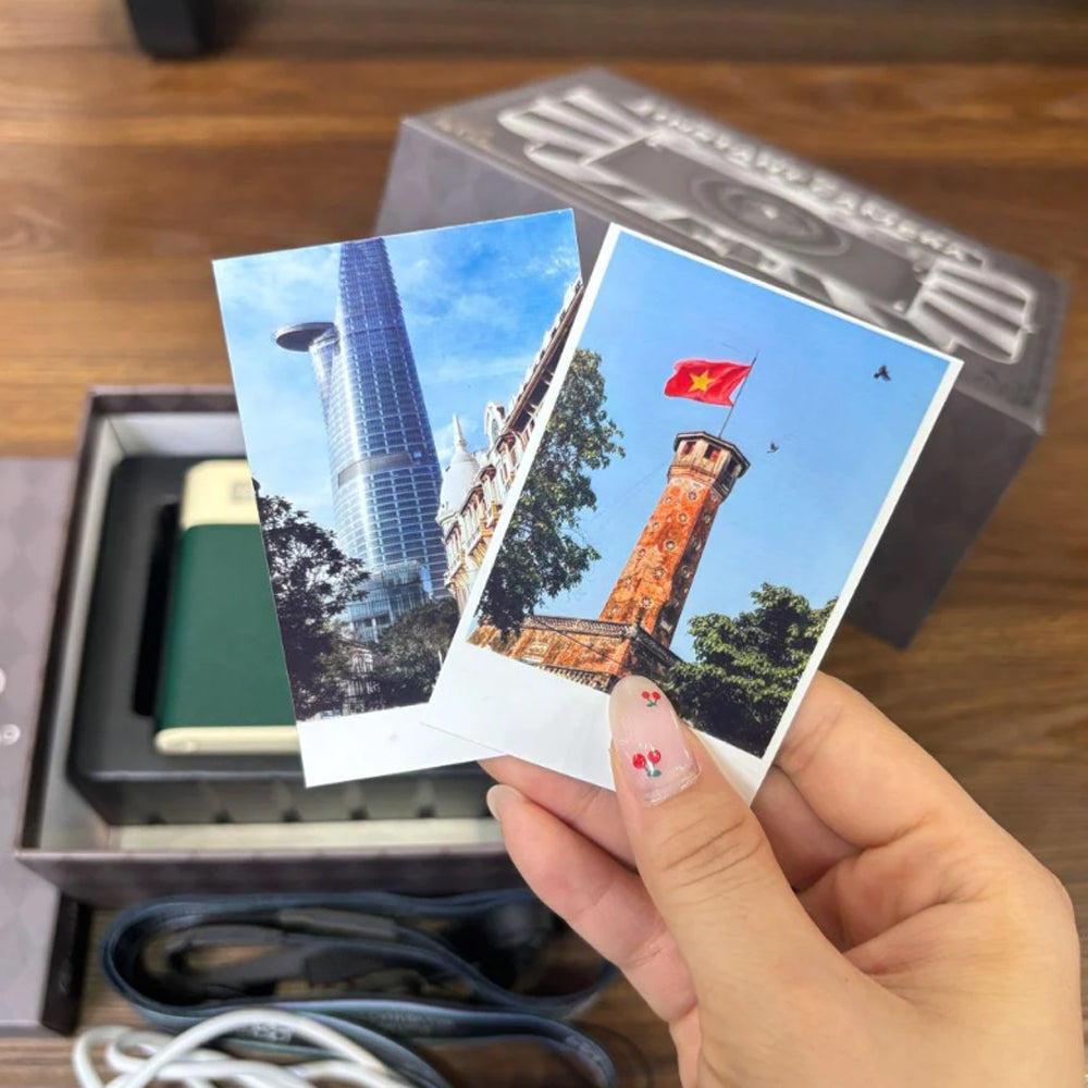 Chuzhao 20 Sheets 4PASS Print Thermal 2R Paper Plate for D1-P Instant Camera with 2.5" x 3.5" Size for Film Photography