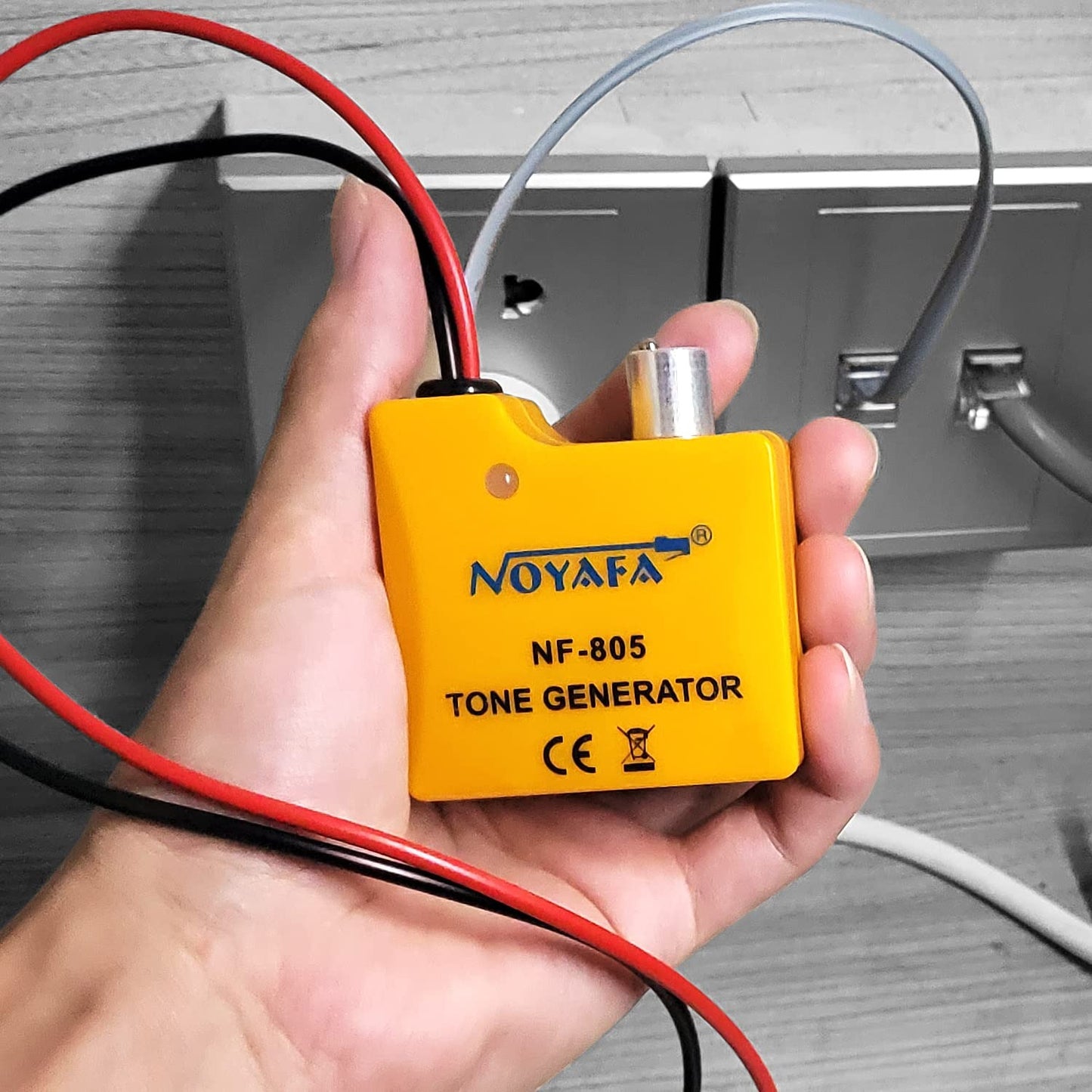 Noyafa NF-805 Tone Generator and Probe kit with Cable Tester Wire Tracer Inductive Amplifier, Adjustable Volume for Telephone Line, On/ off Detection, Audio Line