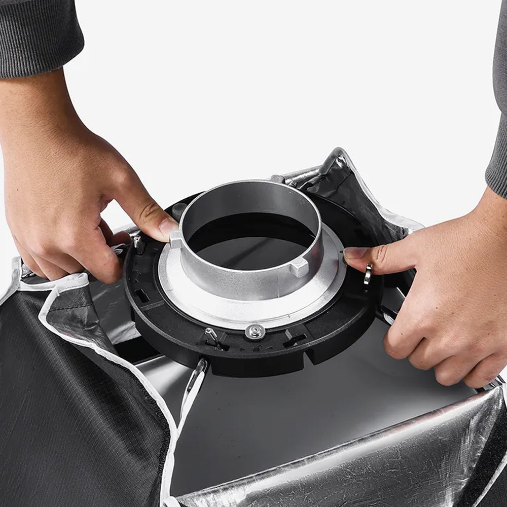 Ulanzi AS-4545 45cm Universal Bowens Mount Quick Release Square Softbox with 25cm Depth and Diffuser for Studio Lighting | JG Superstore