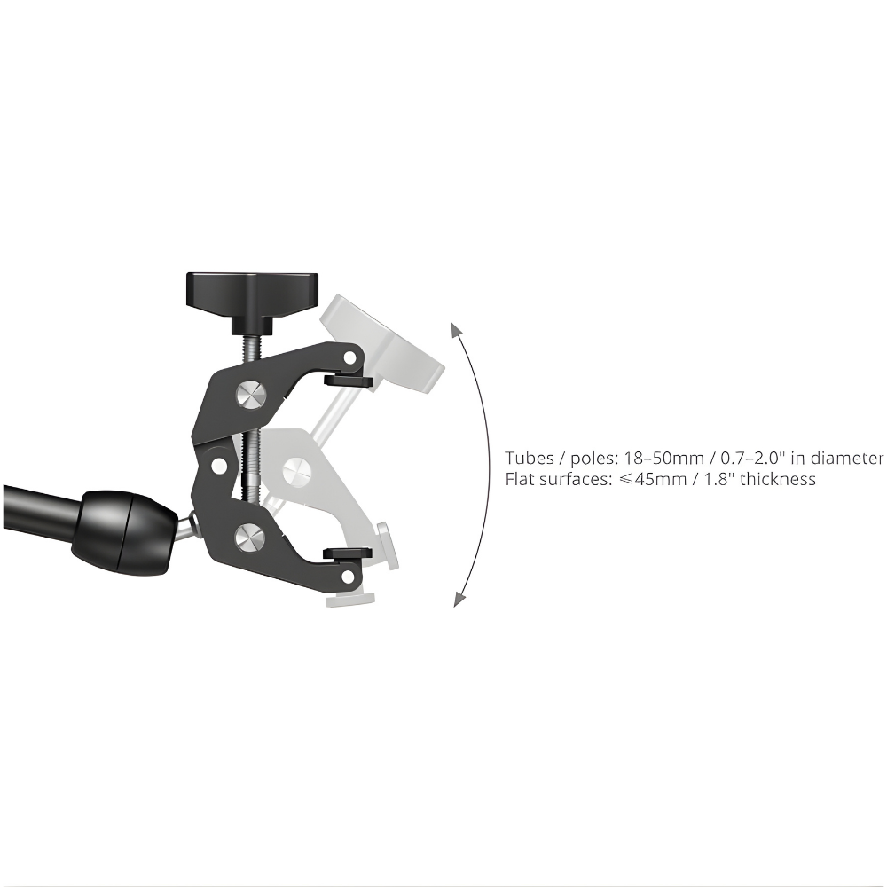 SmallRig Adjustable Desktop Magic Arm with Crab-Shaped Claw Clamp & Phone Holder | 5624