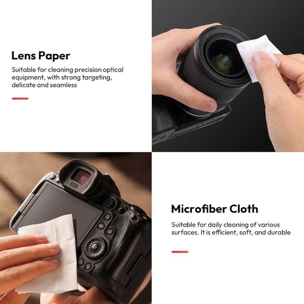 Ulanzi C058 CO72 10-in-1 APS-C Camera Cleaning Kit Soft Silicone Air Blower With Flexible Nozzle Dual-tip Design Cleans