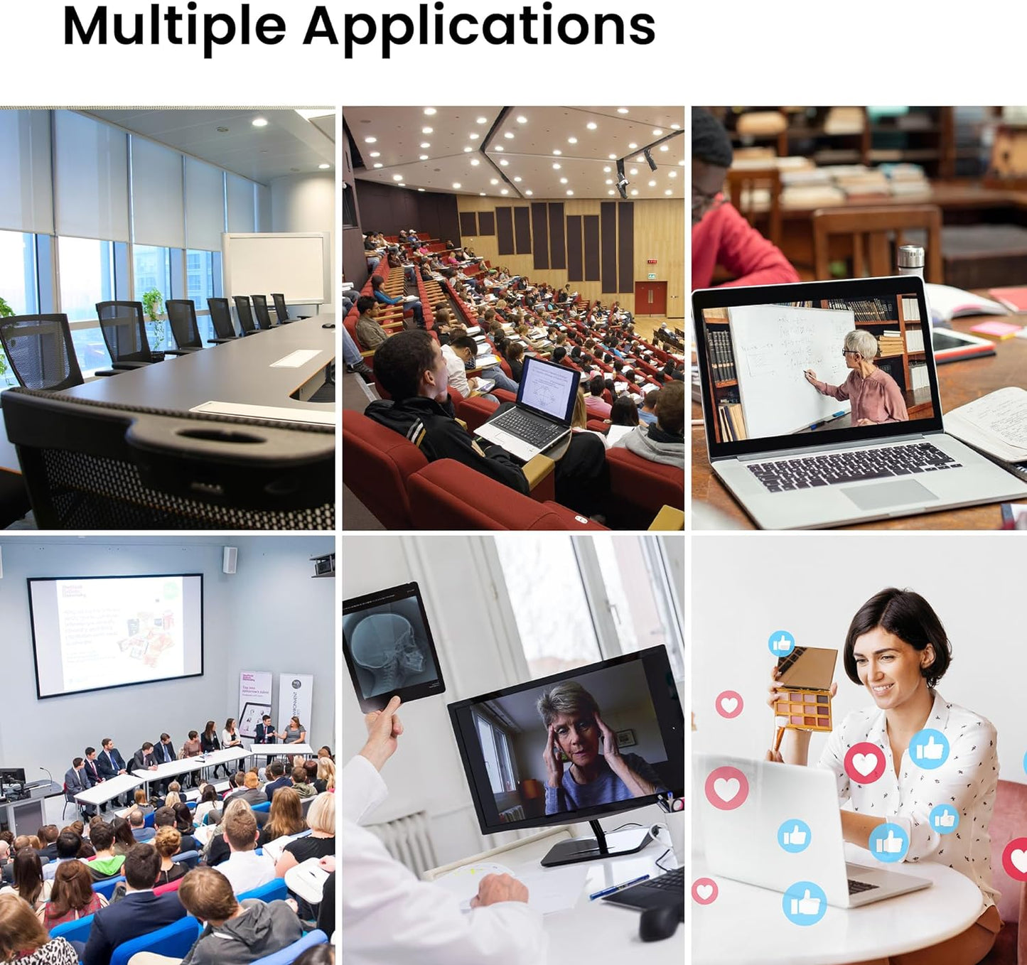 Tenveo UHDMAX NDI 1080P FHD PTZ Conference Camera with Smart Auto Tracking, 20X Optical Zoom, 2MP 1/2.8" Sony Sensor, 3G-SDI, HDMI, USB, and LAN Output for Video Live Streaming, Broadcast, Meeting & Conferencing