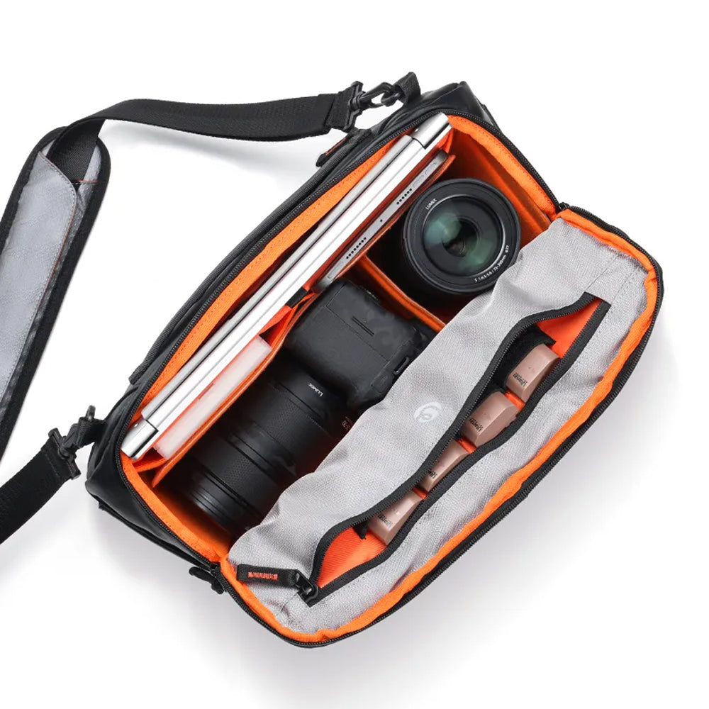 Ulanzi SU02 (13L) Hoshino Crossbody Gag B163 with Front zipper and Side Pockets For Travel Photography
