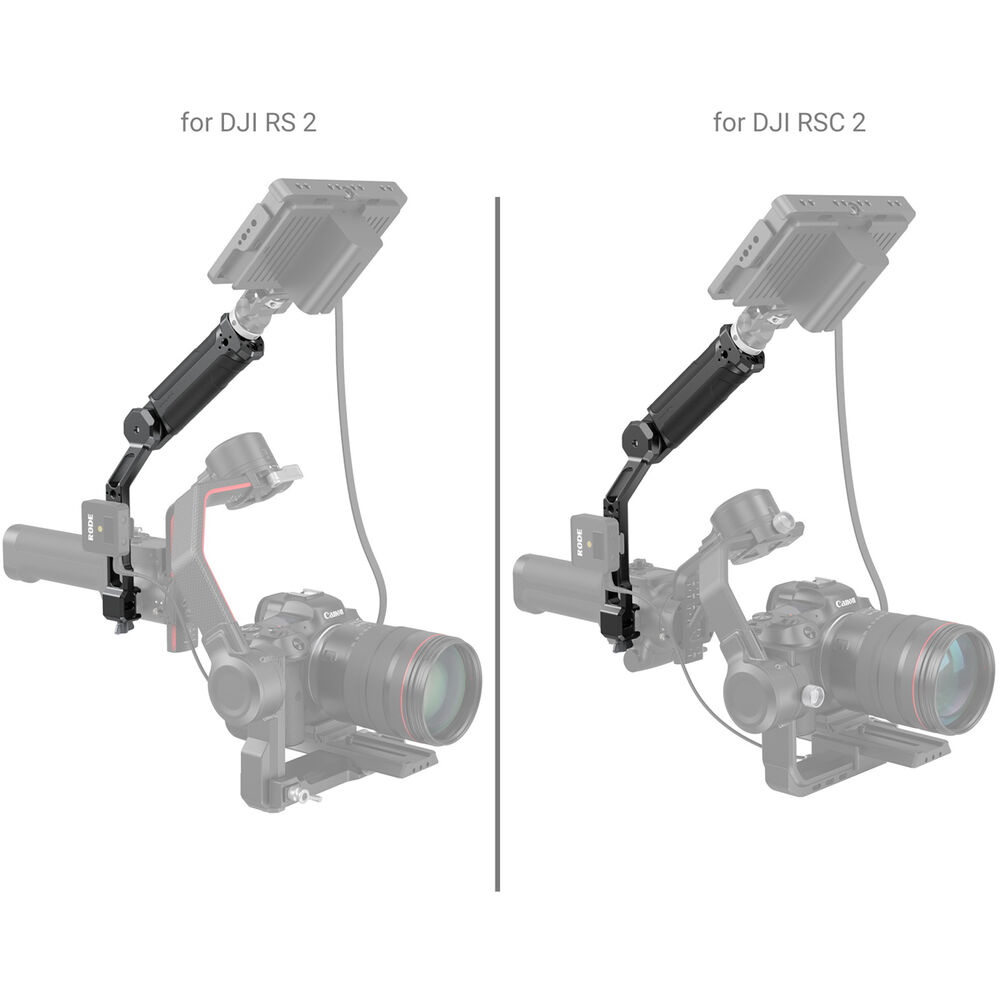 SmallRig Ergonomic Sling Handgrip with 180 Degree Rosette Joint, Mounts via NATO Clamp, 1/4"-20 & 3/8"-16 ARRI-Style Threads, 6Kg Load Capacity for DJI RS 2, RSC 2, RS 3, RS 3 Pro, RS 3 Mini, RS 4 & RS 4 Pro