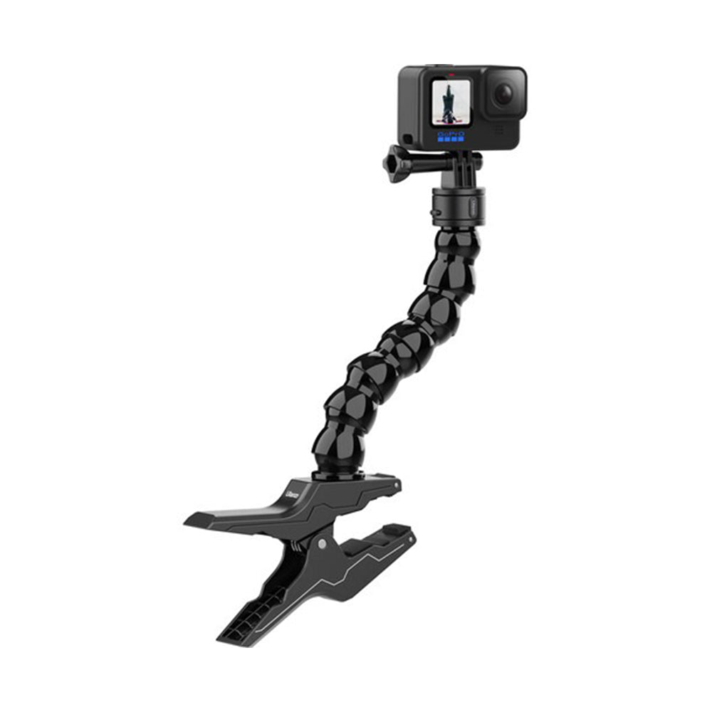 Ulanzi Go-Quick II Magnetic QR Quick Release Gooseneck Stand with Desk Clamp for for GoPro DJI Insta360 Sports Camera with 7.4" Arm Length, 3-Prong Action Camera Mount for Video Content Creation