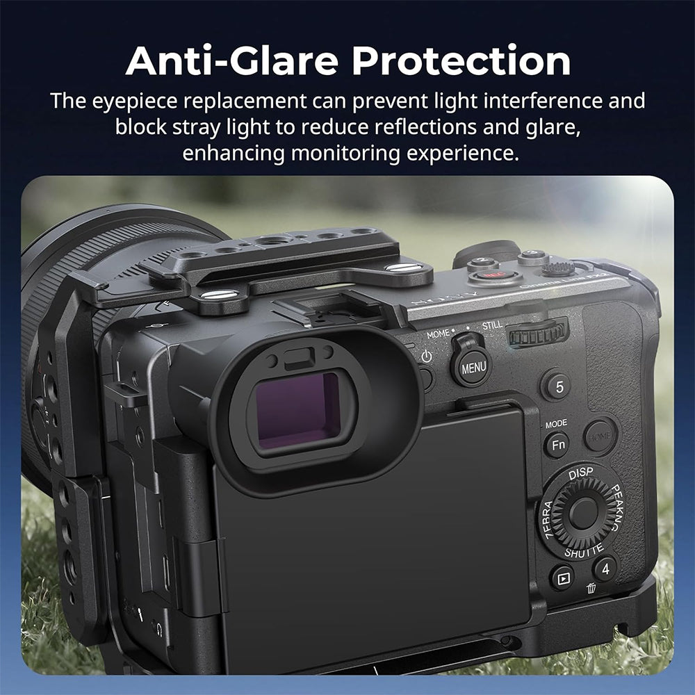 SmallRig Anti-Glare Viewfinder Eyecup for Sony FX2 Soft Silicone Camera Eyepiece