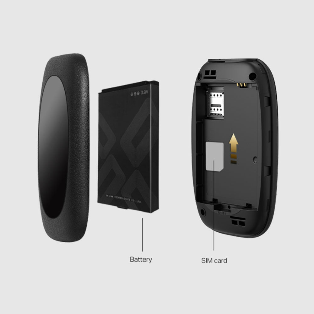 TP-Link 4G FDD / TDD-LTE Mobile Wi-Fi with 2100mAh Rechargeable Battery, 300Mbps at 2.4GHz, Up to 10 Simultaneous Devices Wireless Hotspot, microSD / SIM Card Slot, tpMiFI App Control for iOS and Android | M7000 M7200