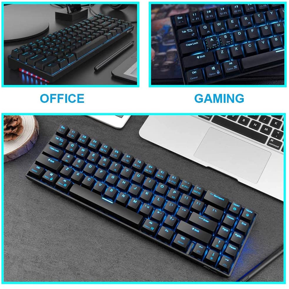 Royal Kludge RK RK71 RGB 71 Keys Dual-Mode 70% Mechanical Gaming Keyboard Wireless Bluetooth Hot Swappable