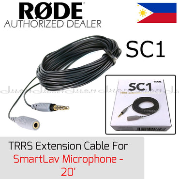 Rode SC1 TRRS Extension Cable For SmartLav Microphone - 20'