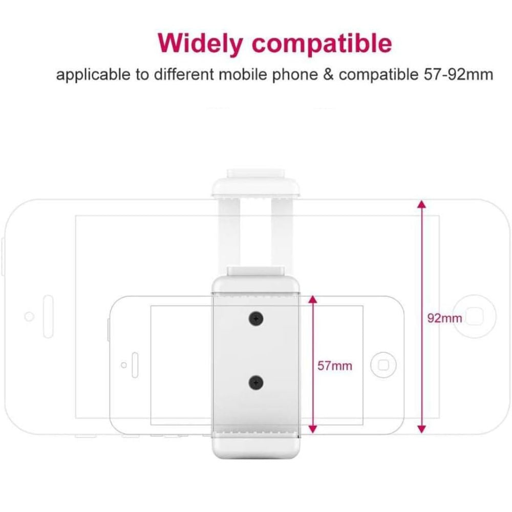 Ulanzi ST-07 Smartphone Holder with Cold Shoe for Mobile Photography Tripod Bracket Universal Vlog Vlogging Accessory | Black, White | JG Superstore